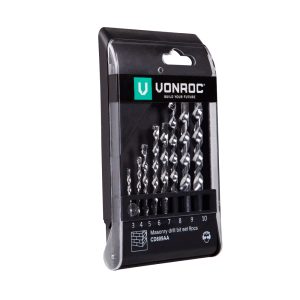 Universal Masonary Drill Bit Set 8 pcs | 3 - 10mm