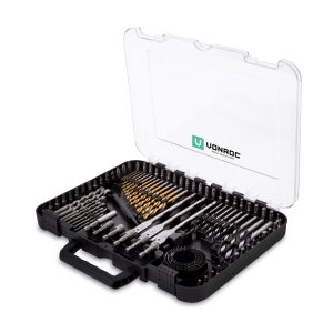 Screwdriver Bit, Drill Bit and Hole Saw Set 100pc | Incl. case