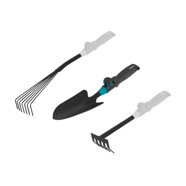 Gardening Tool Set 3-1, V-Fix system | leaf rake, shovel and hand rake - Image 2