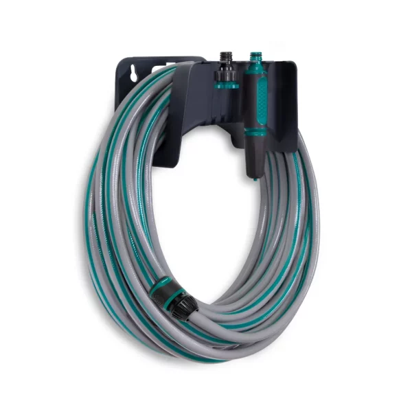 Garden hose 20m | incl hose holder, nozzle and couplings