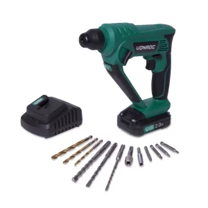 Rotary Hammer Drill 20V – 2Ah - SDS Plus | Incl battery and charger